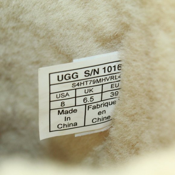 UGG Classic Short II Chestnut Suede Shearling Lined Winter Boots Size 8 - Picture 7 of 9